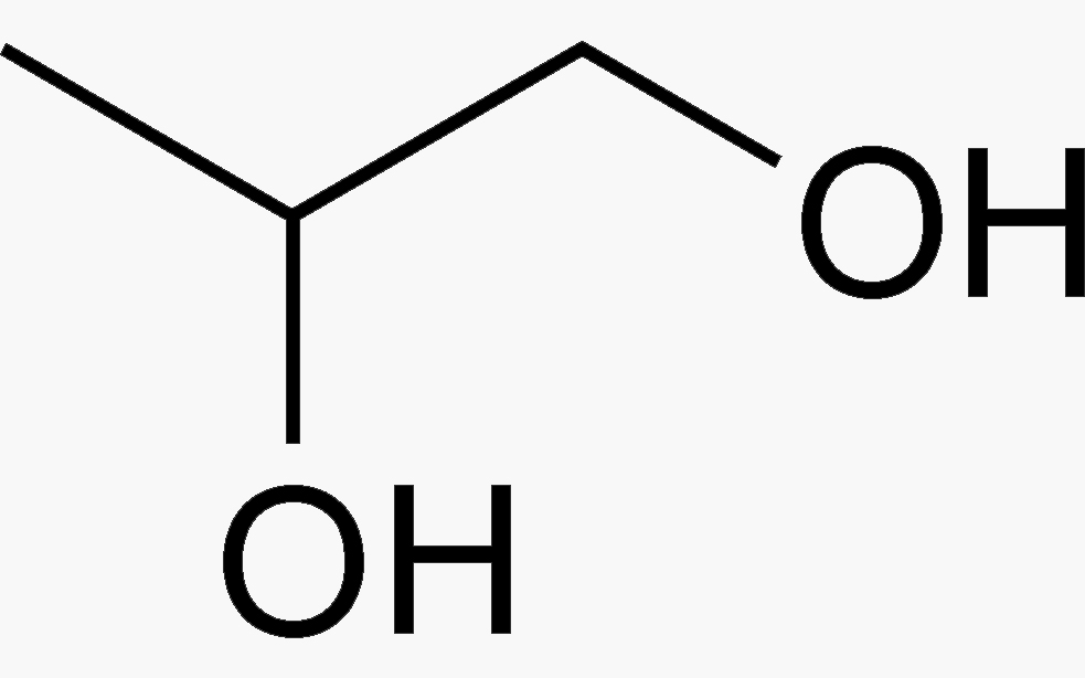 Propylene glycol chemical structure