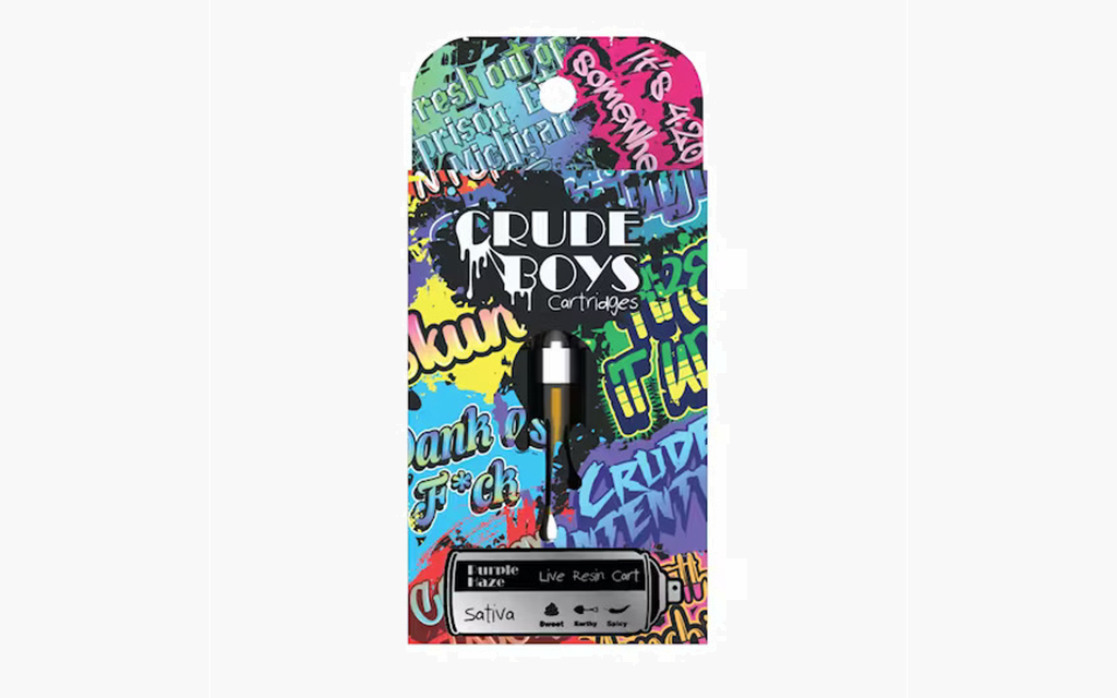 Purple Haze - Crude Boys 1g Live Resin Cartridge