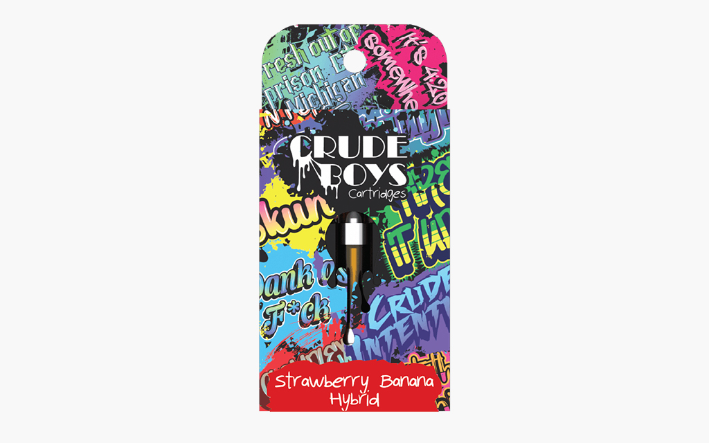 Strawberry Banana - Crude Boys 1g Cartridge