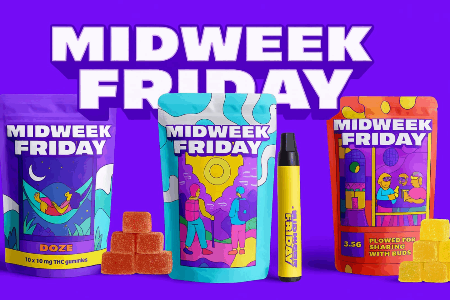 Midweek Friday Cannabis Brand Review: Vape Pens and Gummies