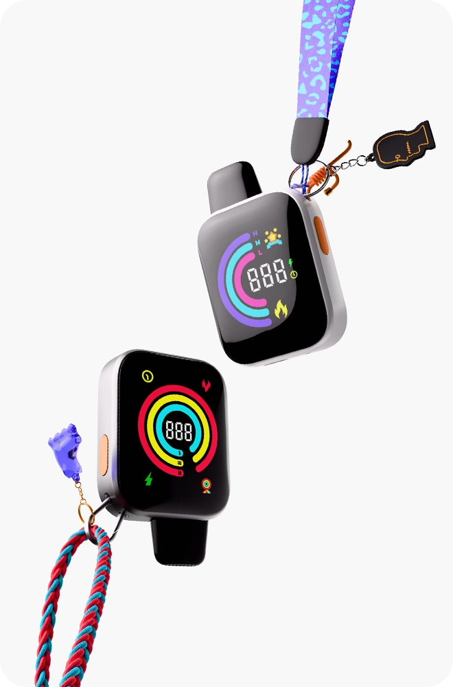 WATCHA with lanyard hole