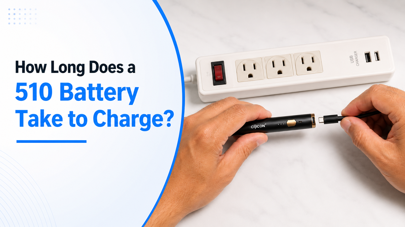 Comparison chart of 350mAh, 650mAh, and 900mAh 510 battery charging times