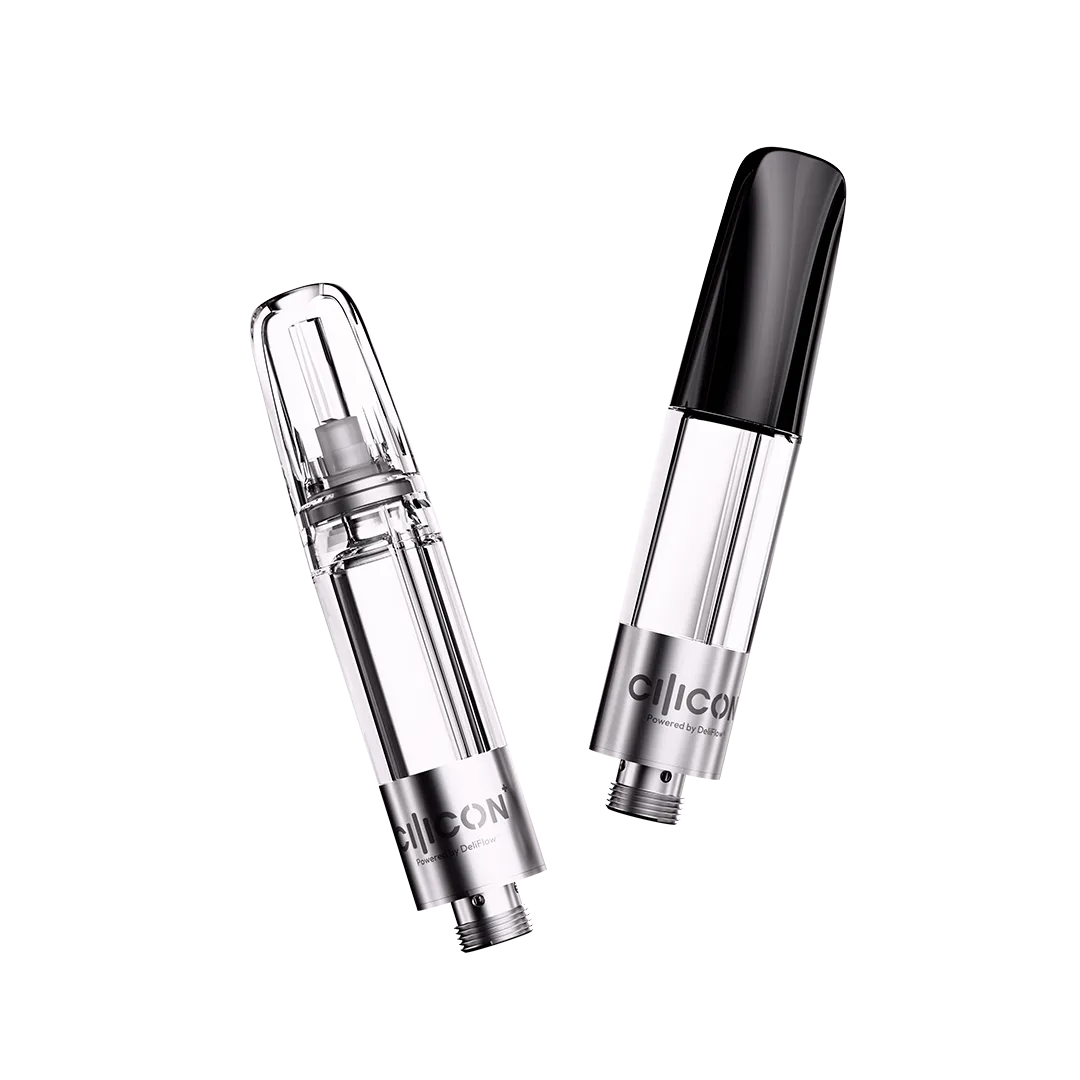 AMBER Postless Ceramic 510 Cartridge with Crystal Clear Chamber